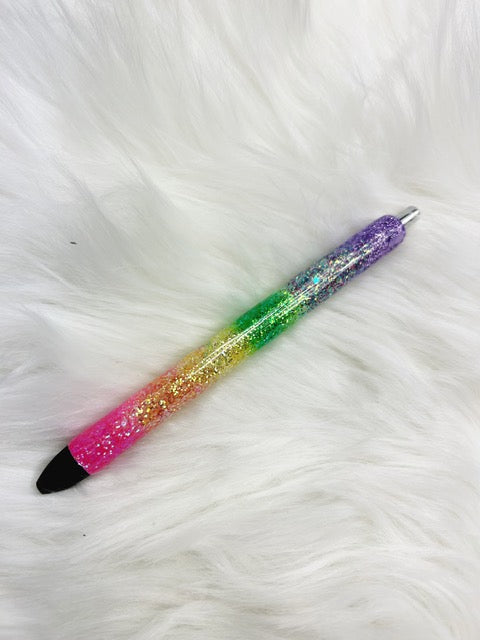 Rainbow Ombre Glitter Pen
