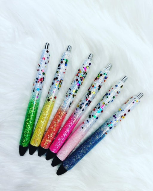 Neon Confetti Glitter Pens